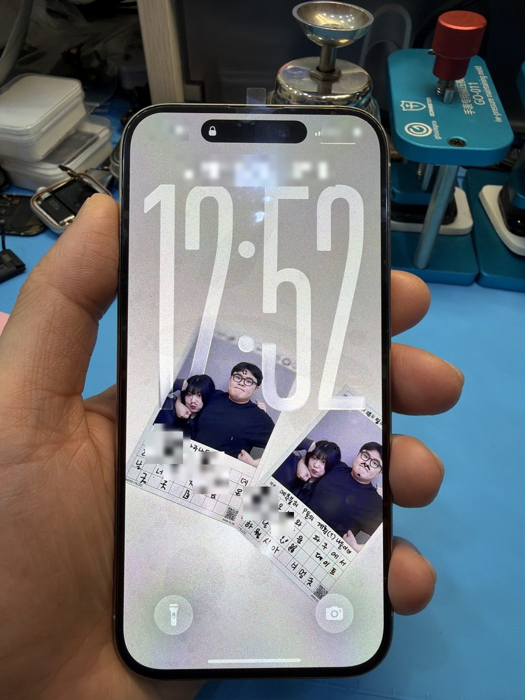 아이폰 15 프로 교체 후 작동 화면 정상