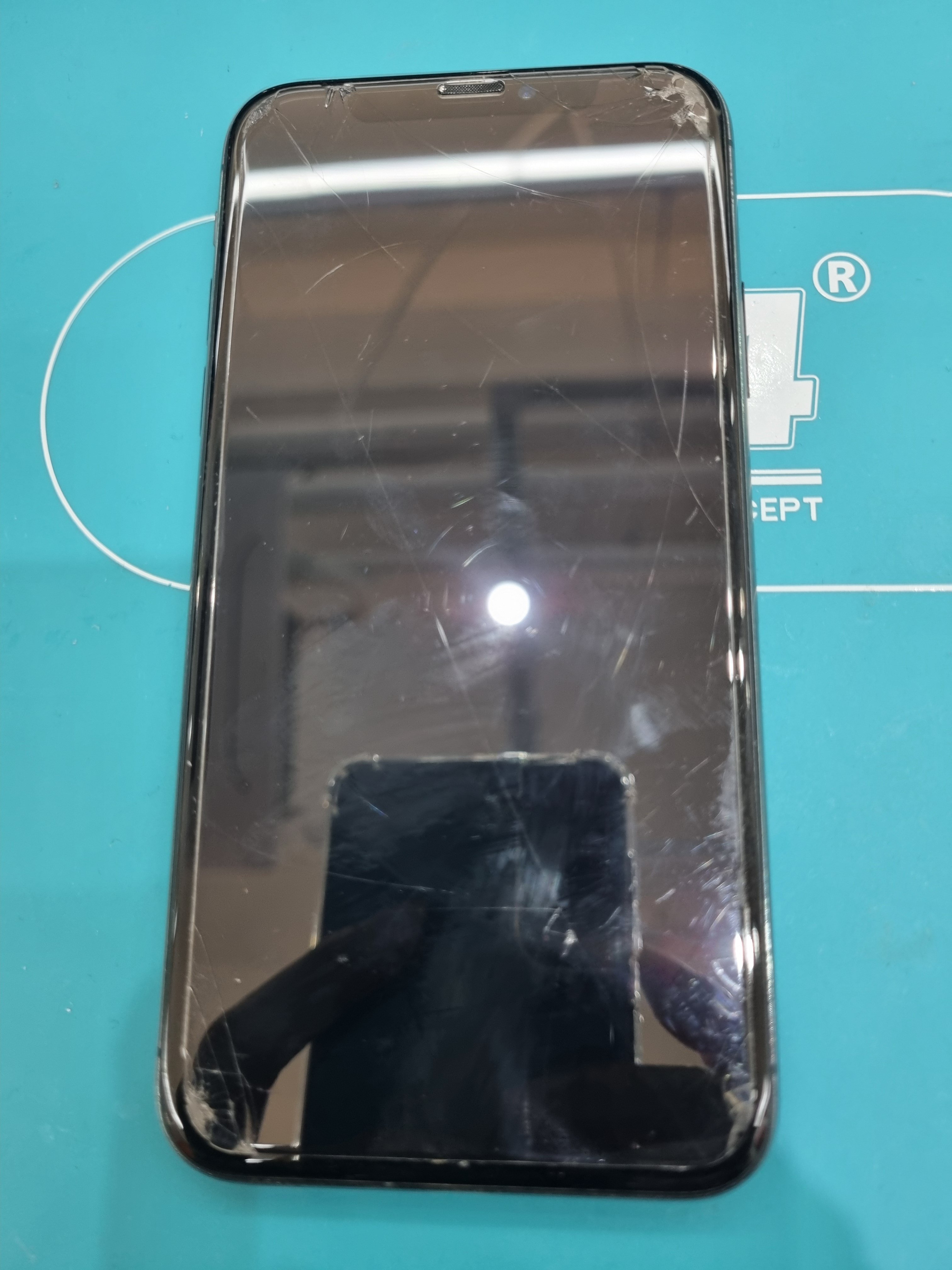 아이폰 iPhone X 기존 배터리 성능치 진단 화면