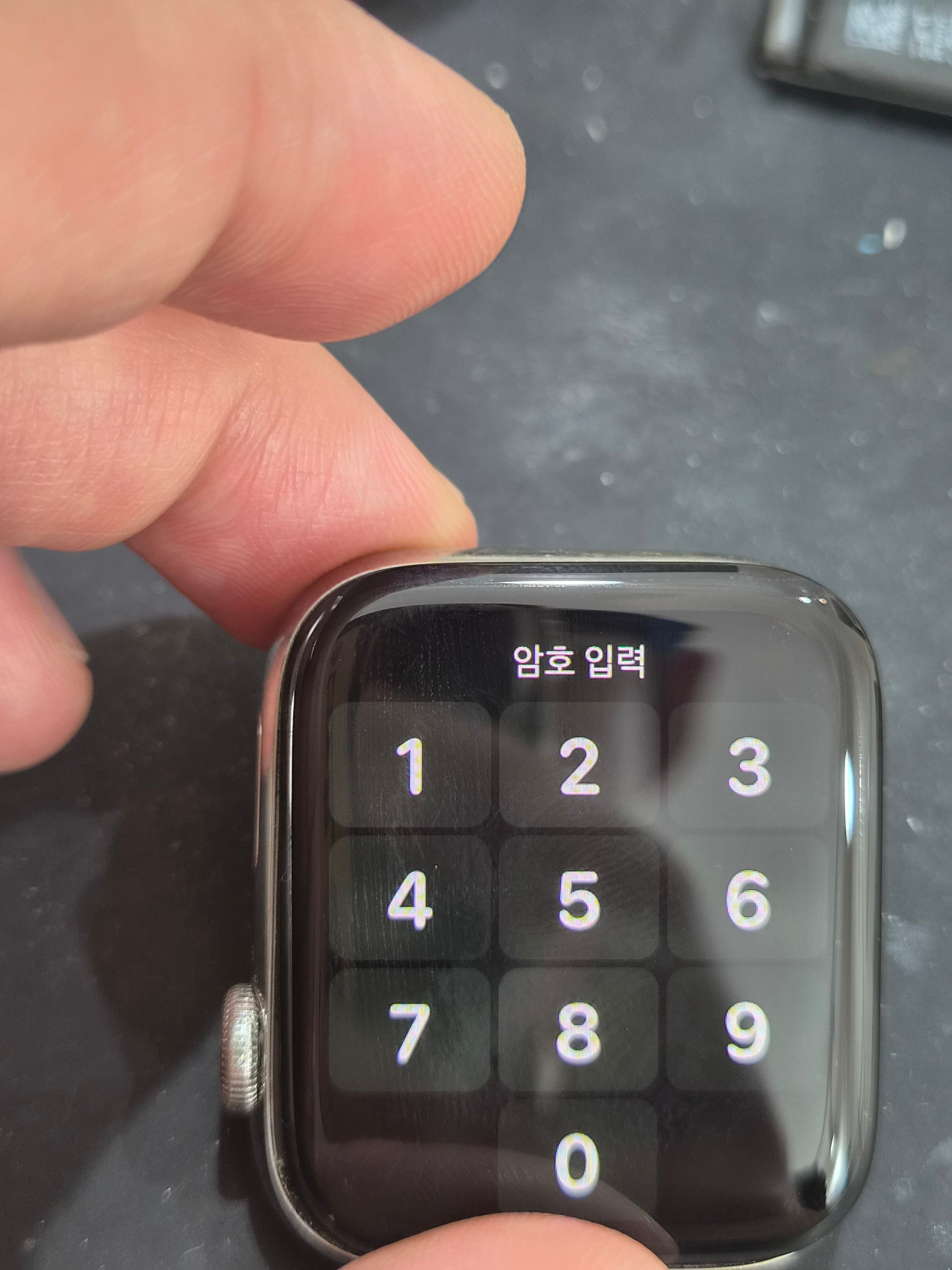 애플워치 Apple Watch Series 5 (44mm) 교체 후 작동 화면 정상