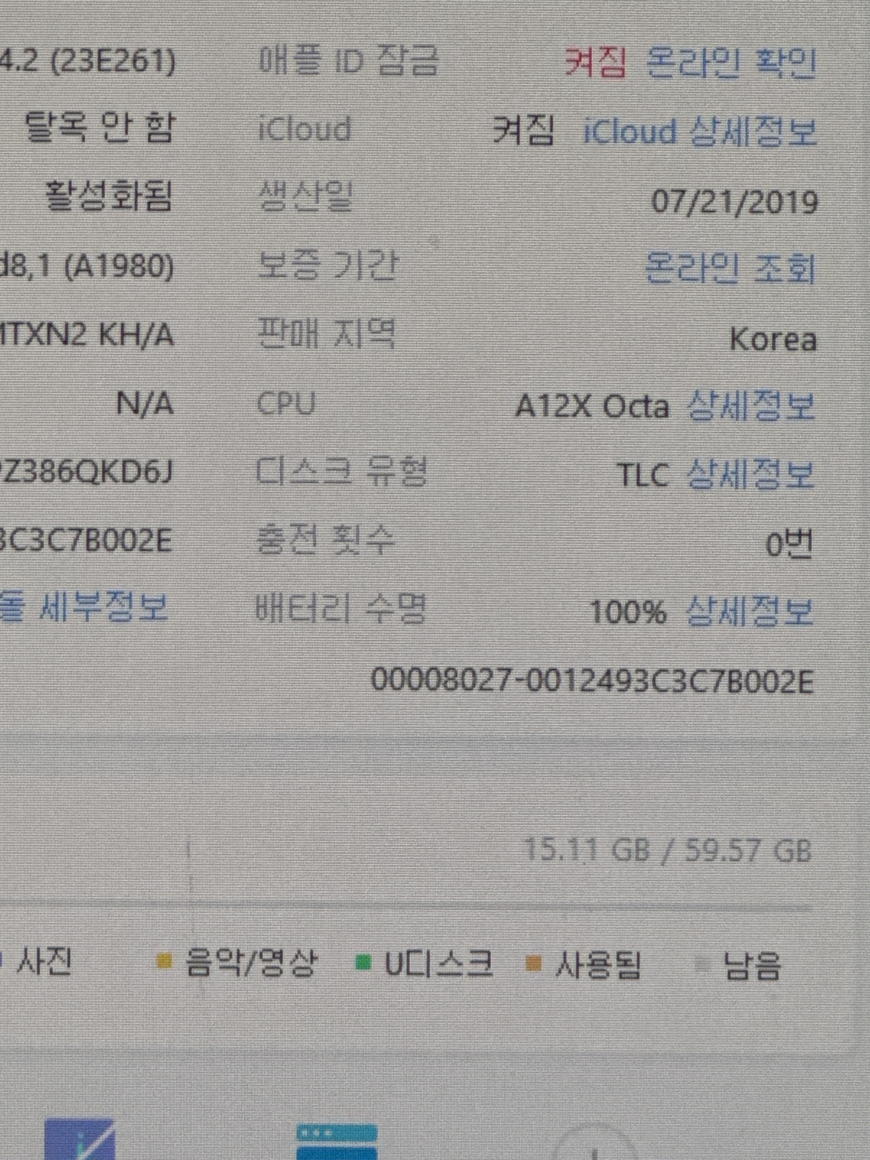 아이패드 프로 11인치 (iPad Pro 11) 배터리 언제 갈아야 할까, 가산점 노화 진단으로 확인하기