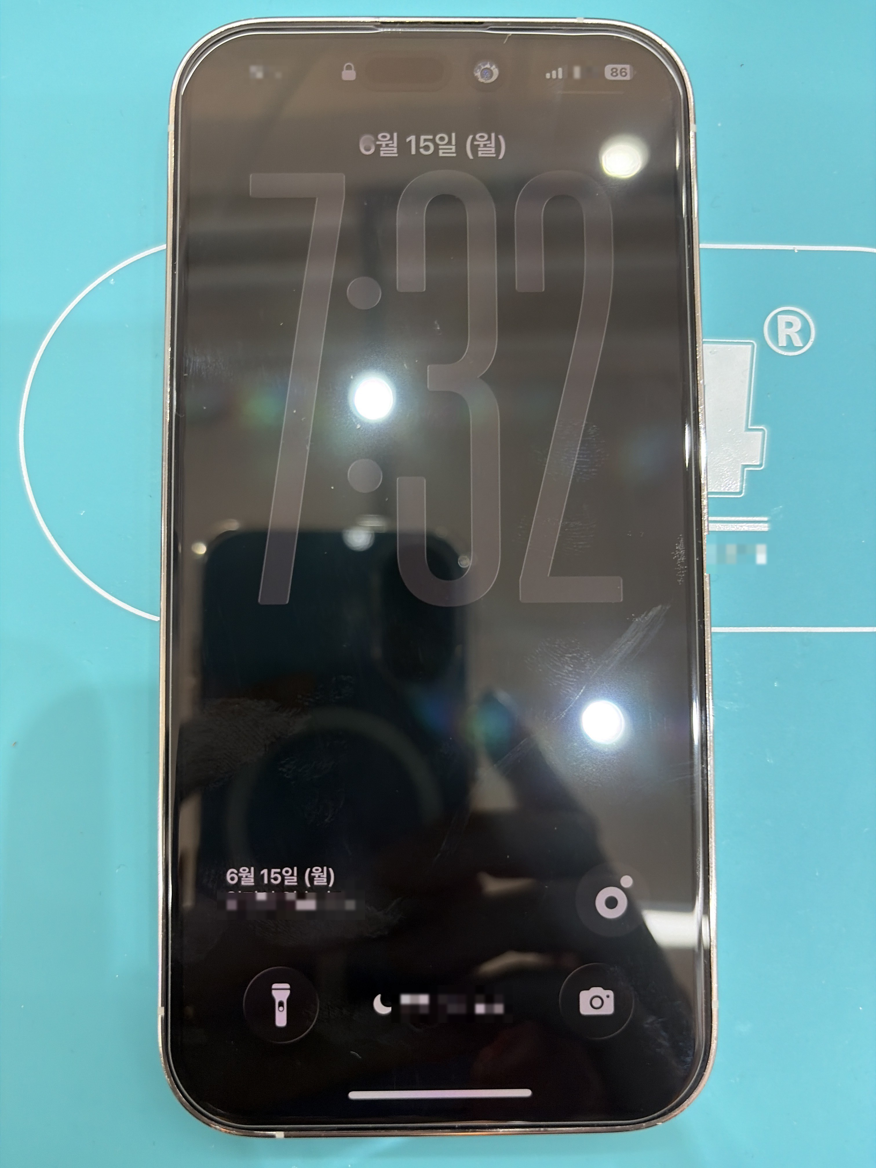 아이폰 14 Pro 교체 후 작동 화면 정상