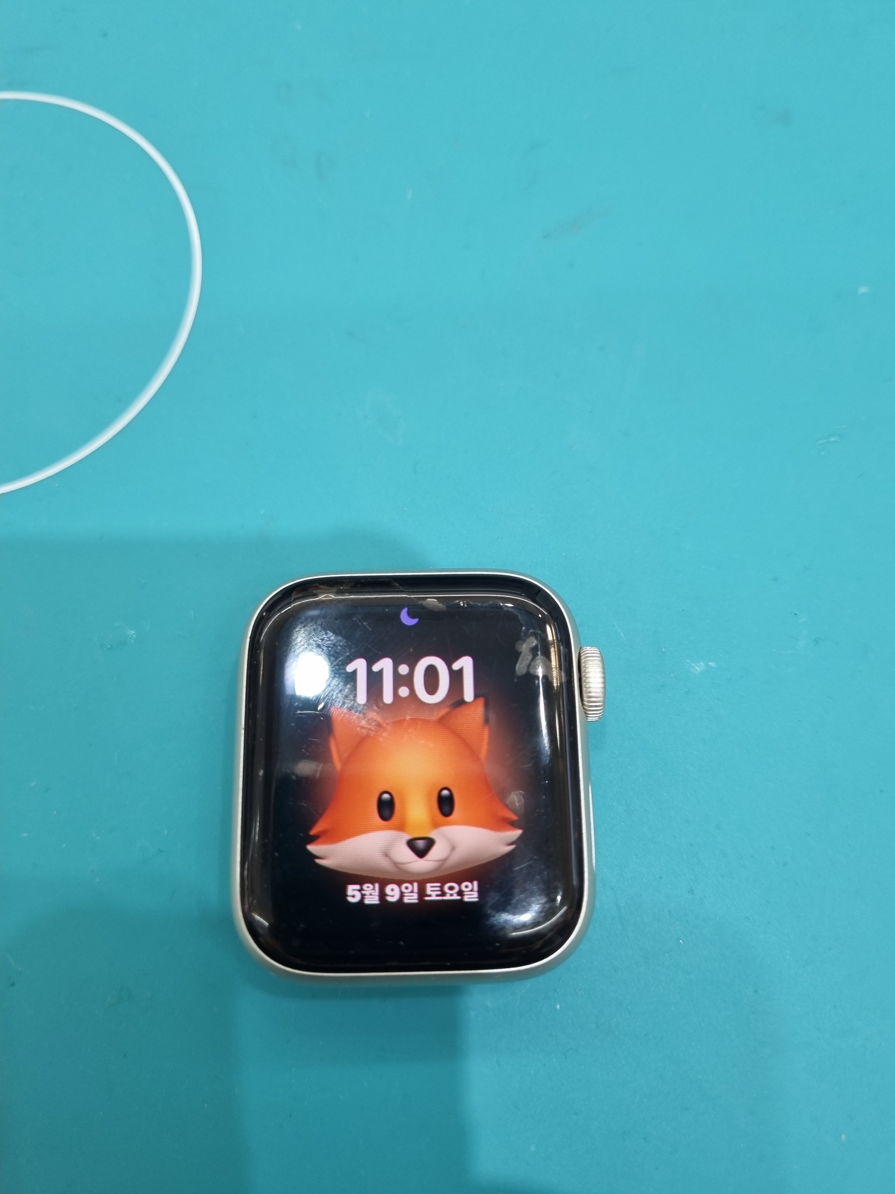 애플워치 Apple Watch SE (2세대) 기존 배터리 성능치 진단 화면