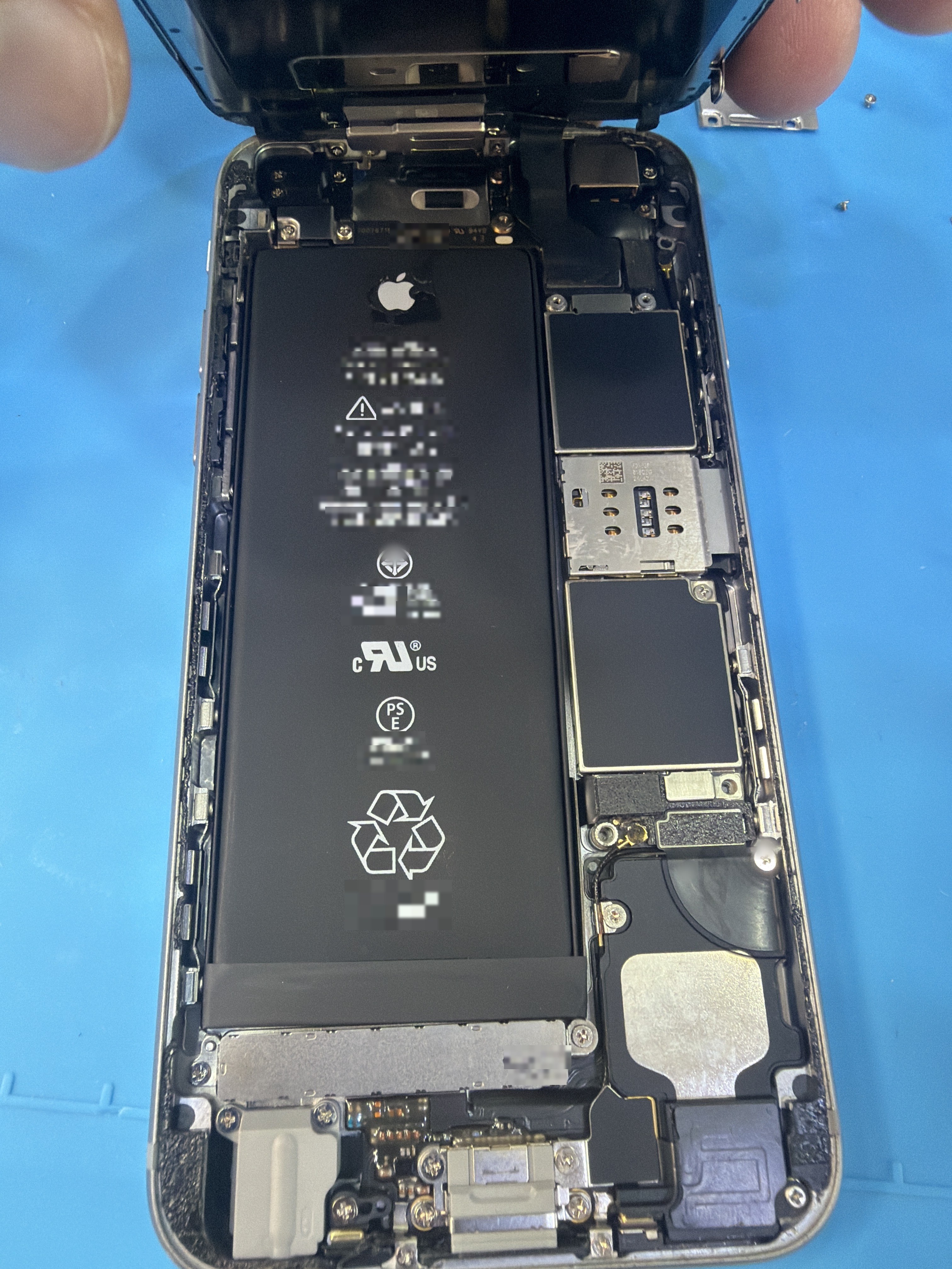 아이폰 6s 수리 작업 중 — 다올리페어 직영점 진행