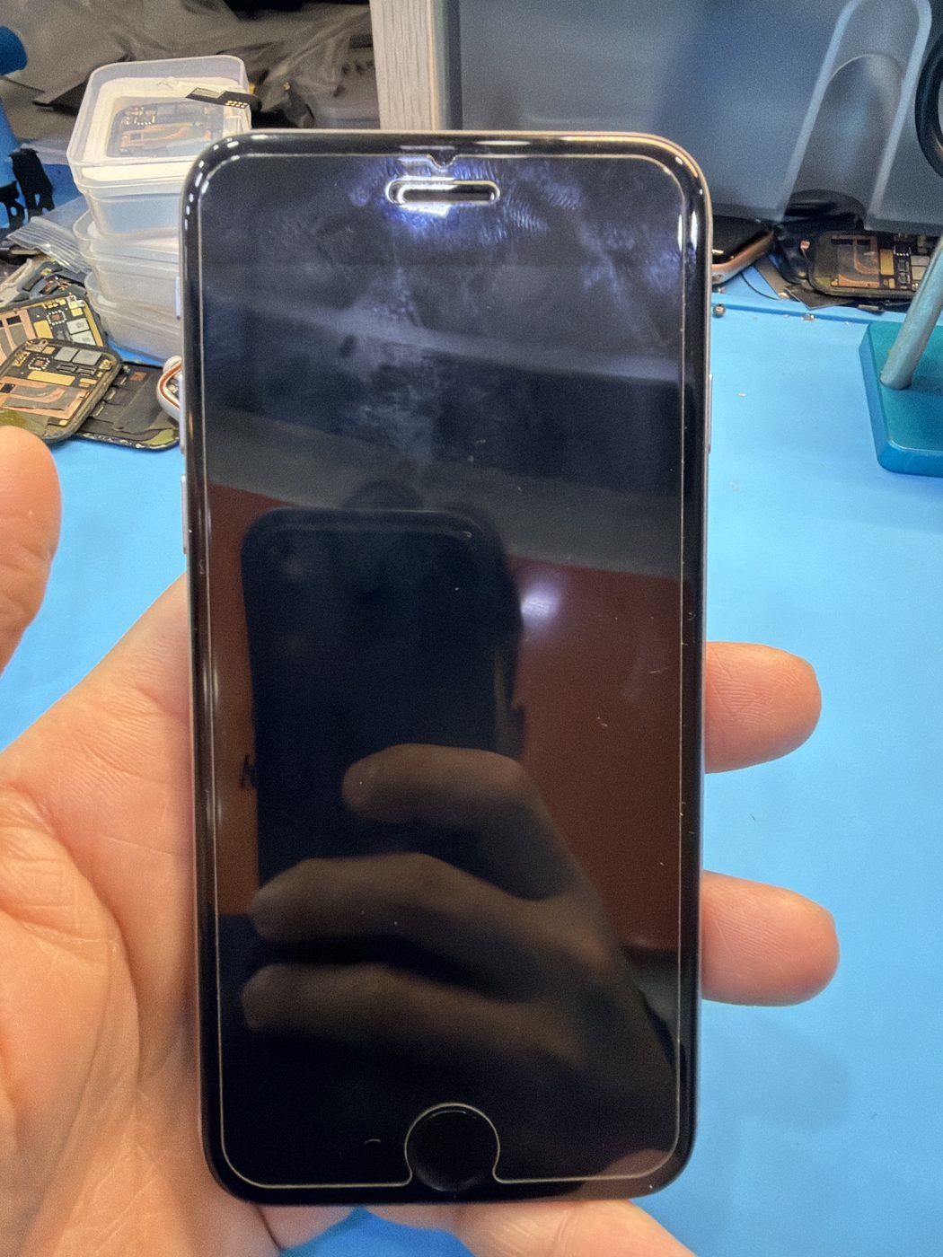 아이폰 6s 기존 배터리 성능치 진단 화면