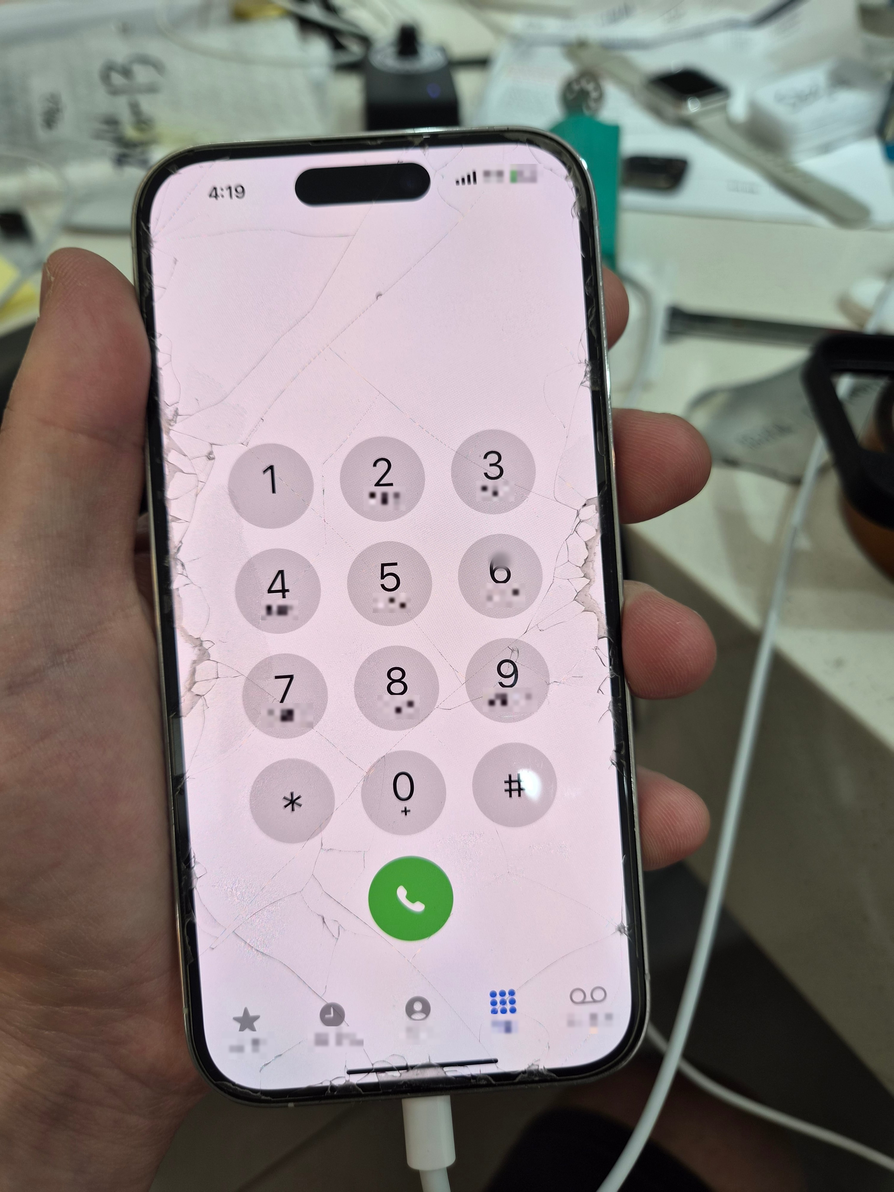 아이폰 14 Pro 충전 불량 화면 (충전 안 됨/단자 헐거움)