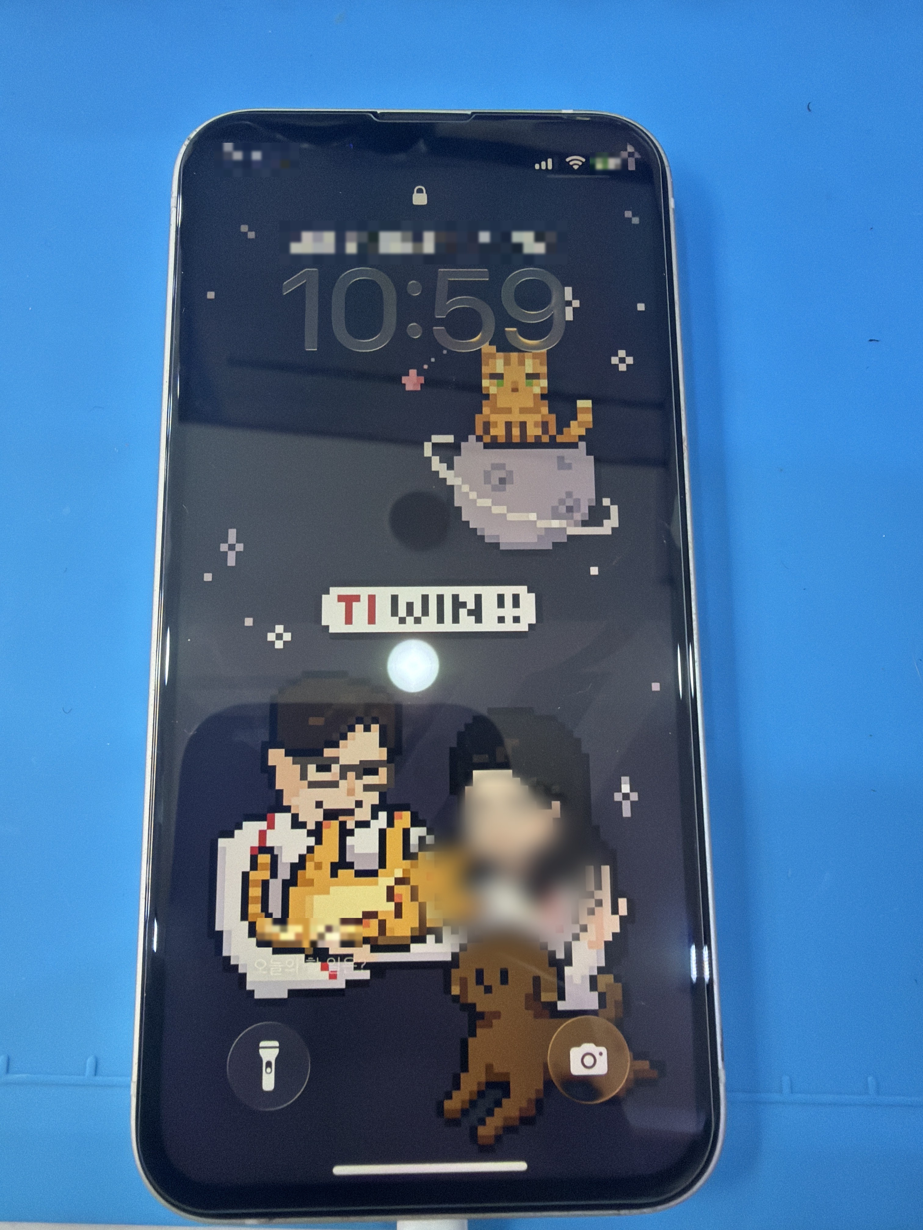 아이폰 13 mini 교체 후 작동 화면 정상