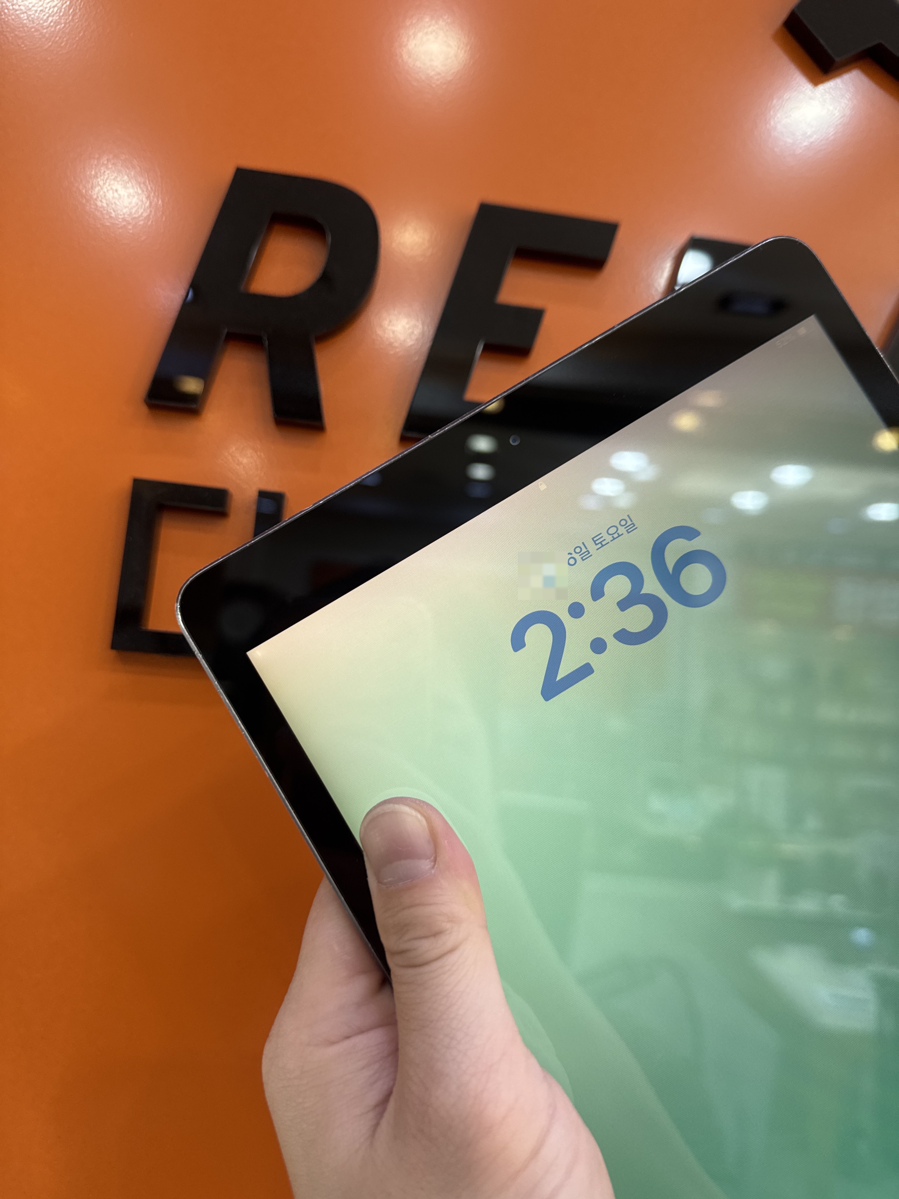 아이패드 iPad 7세대 교체 후 작동 화면 정상